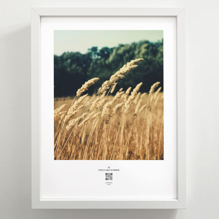 VALINA HÖRBAR RELAX | Hörbild | 3er-Set | Wald & Wiese 01 | Im Rahmen Weisser Rahmen 32,5cm 42,5cm,