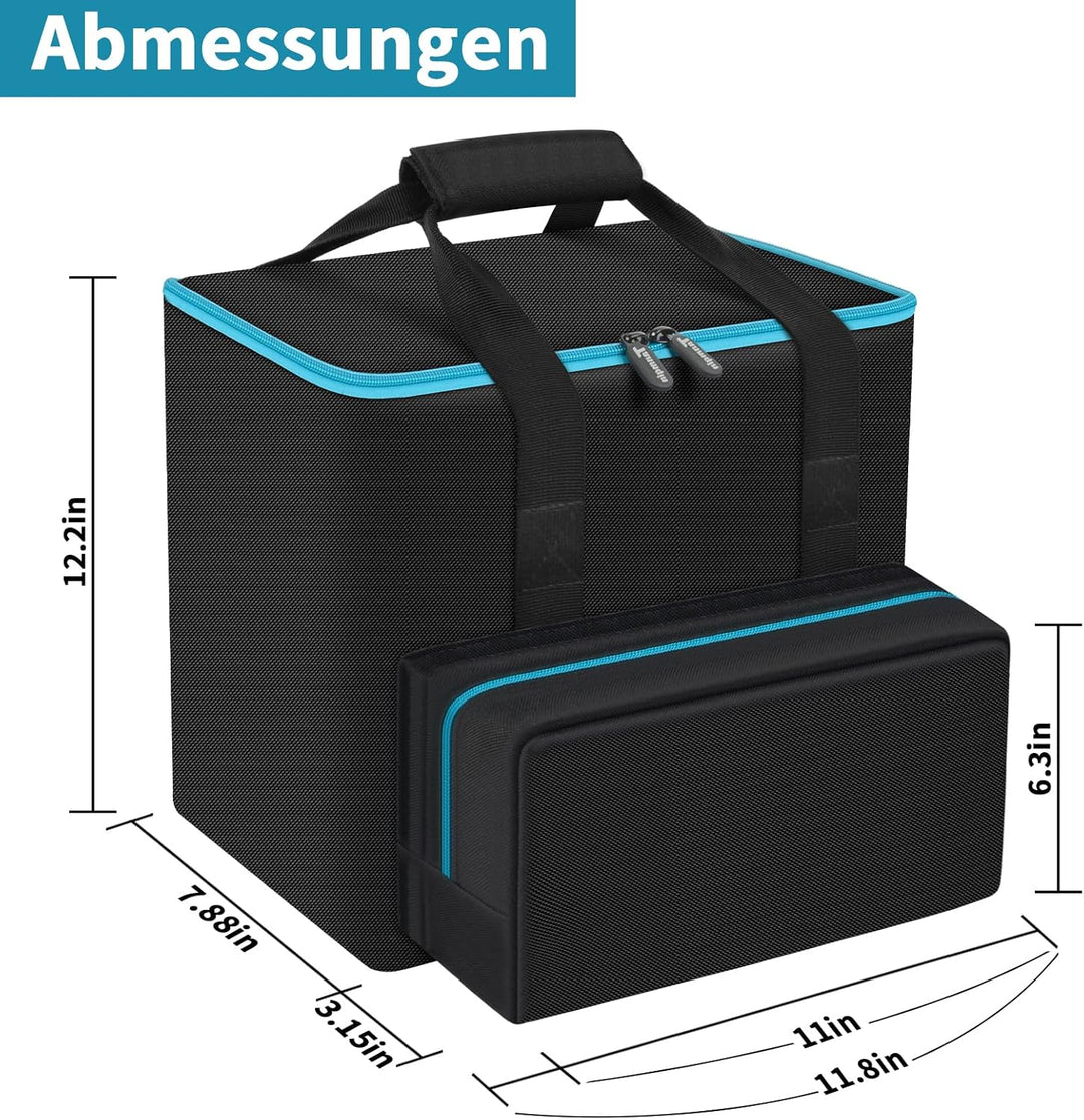 Tragbare Tragetasche Kompatibel mit Makita DMR112, DMR115, MR007GZ Baustellenradio (nur Koffer)