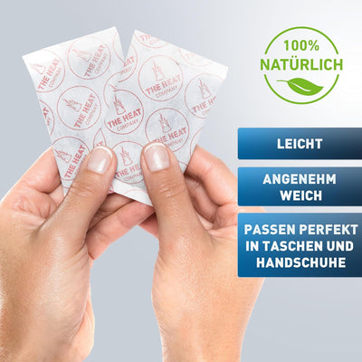 THE HEAT COMPANY Handwärmer - 10 oder 40 Paar - EXTRA WARM - Taschenwärmer Wärmepads - Fingerwärmer: