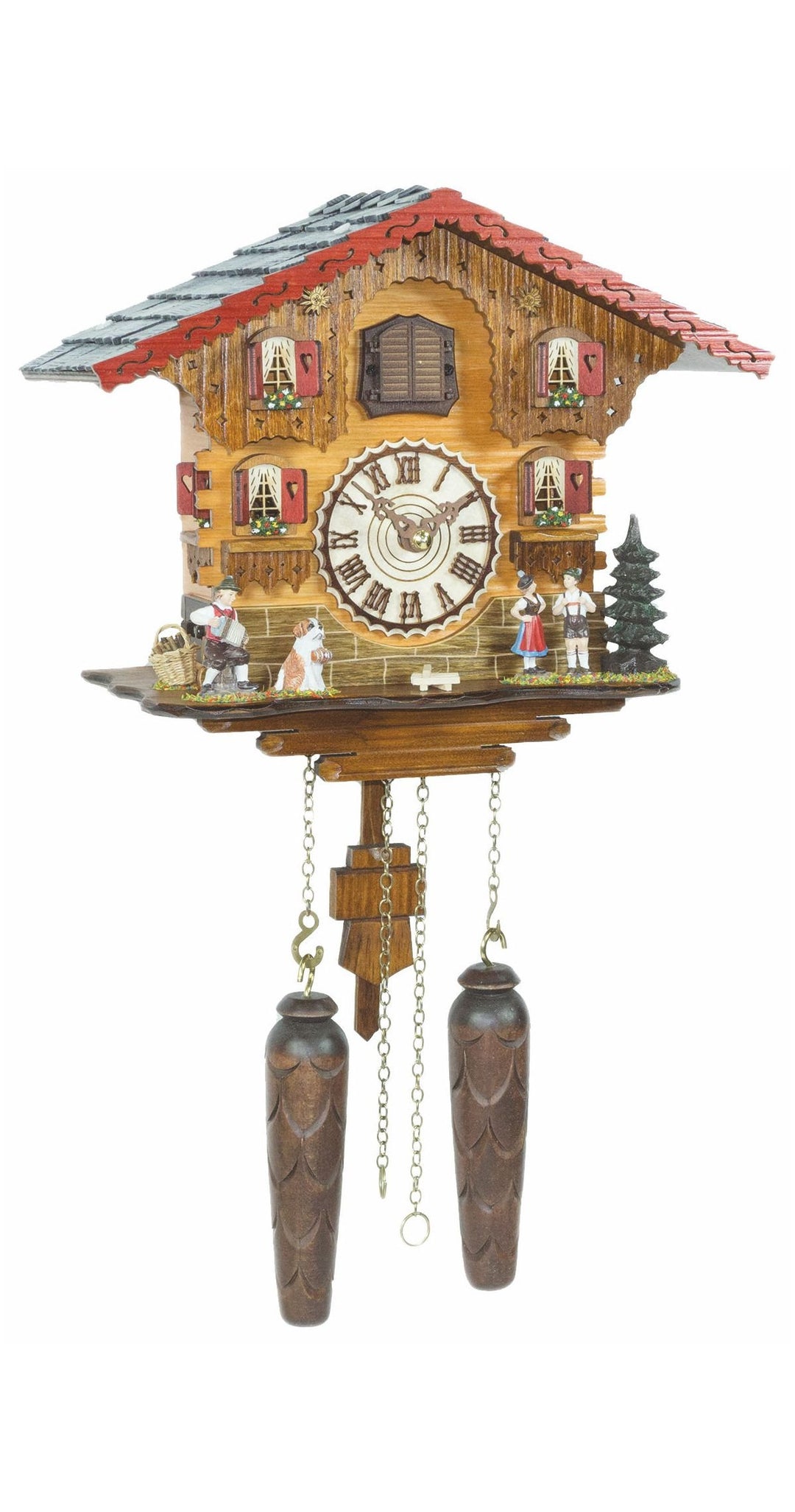 Trenkle Quarz Kuckucksuhr Schweizerhaus mit Musik TU 449 QM HZZG