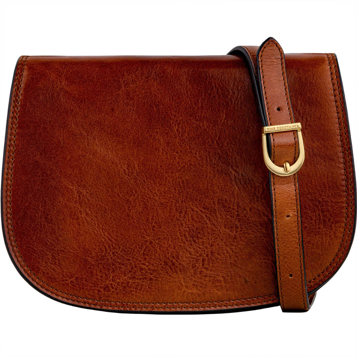 Time Resistance Leder Umhängetasche Damen - Messenger Bags - Arbeitstasche Damen - Schultertasche -