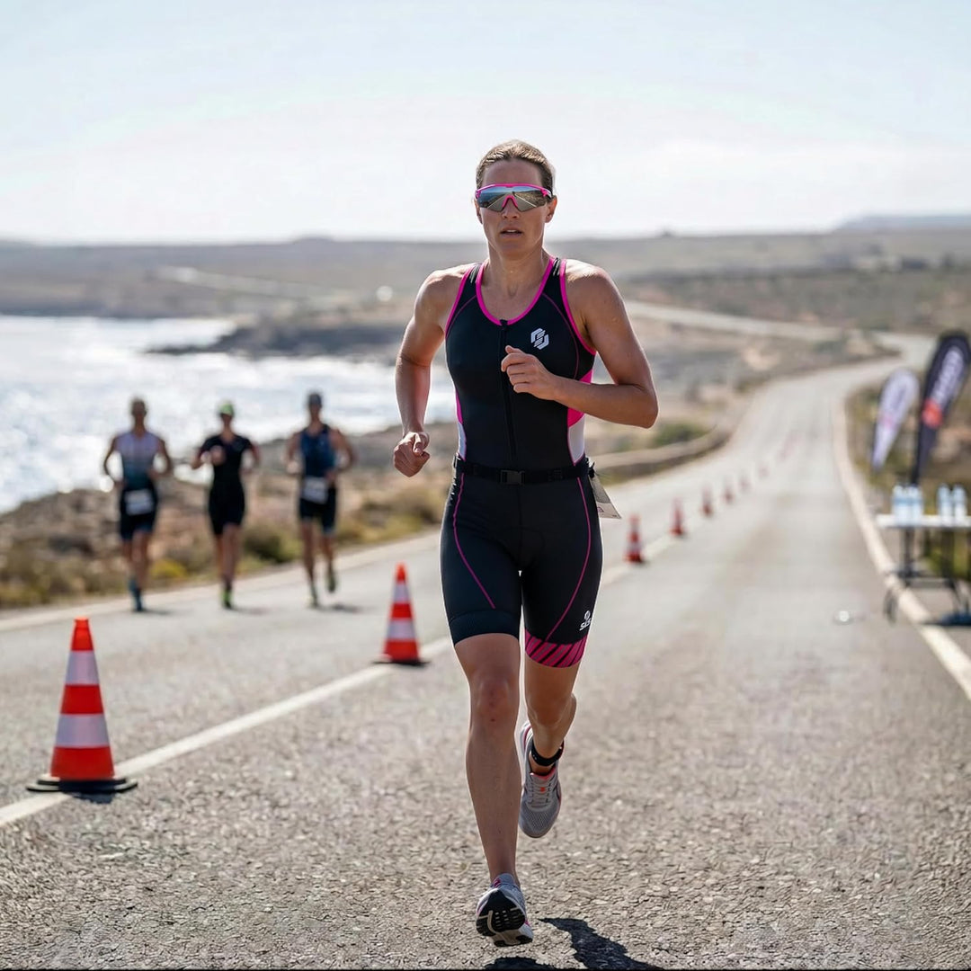 SLS3 Triathlon Anzug für Damen | Triathlonanzug | Trisuit | Triathlon Einteiler | FX Solid Schwimman