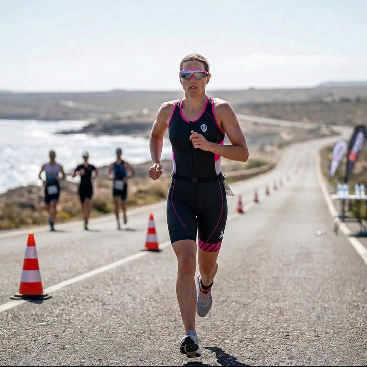 SLS3 Triathlon Anzug für Damen | Triathlonanzug | Trisuit | Triathlon Einteiler | FX Solid Schwimman