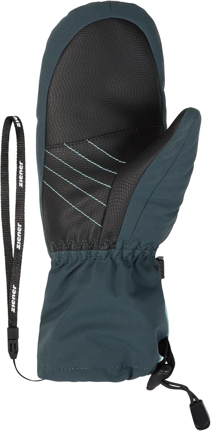 Ziener Kinder Lavalino Ski-Fäustling/Wintersport | wasserdicht, extra warm, Wolle 5 dark jungle, 5 d
