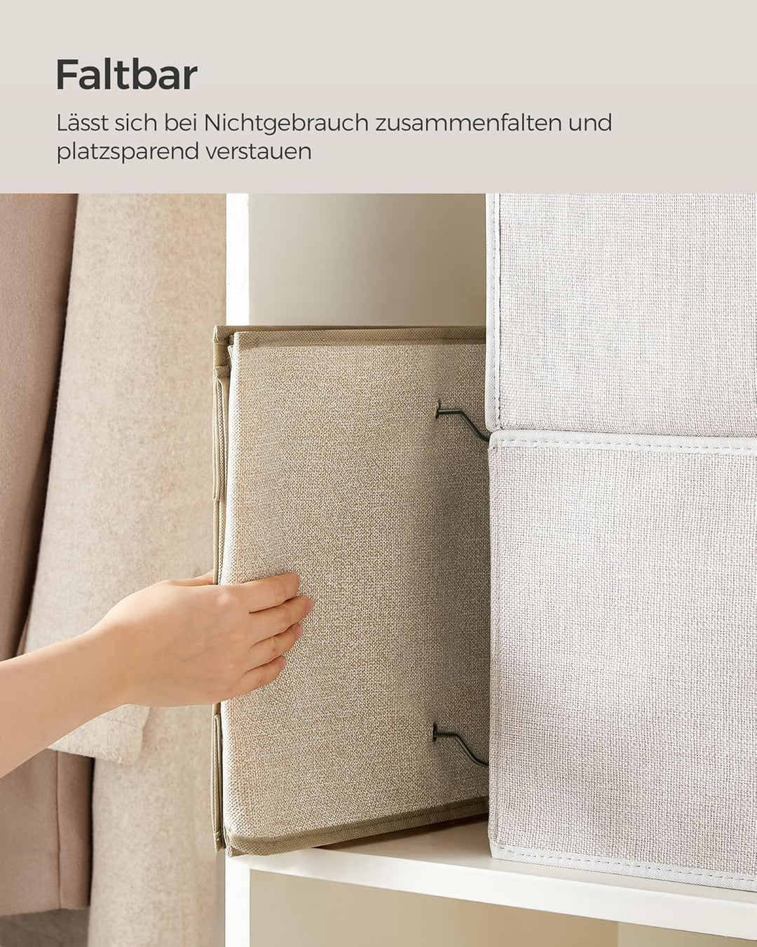 SONGMICS Hängeorganizer, Schrank-Organizer, Hängeregal, Hängeaufbewahrung, faltbar und platzsparend,