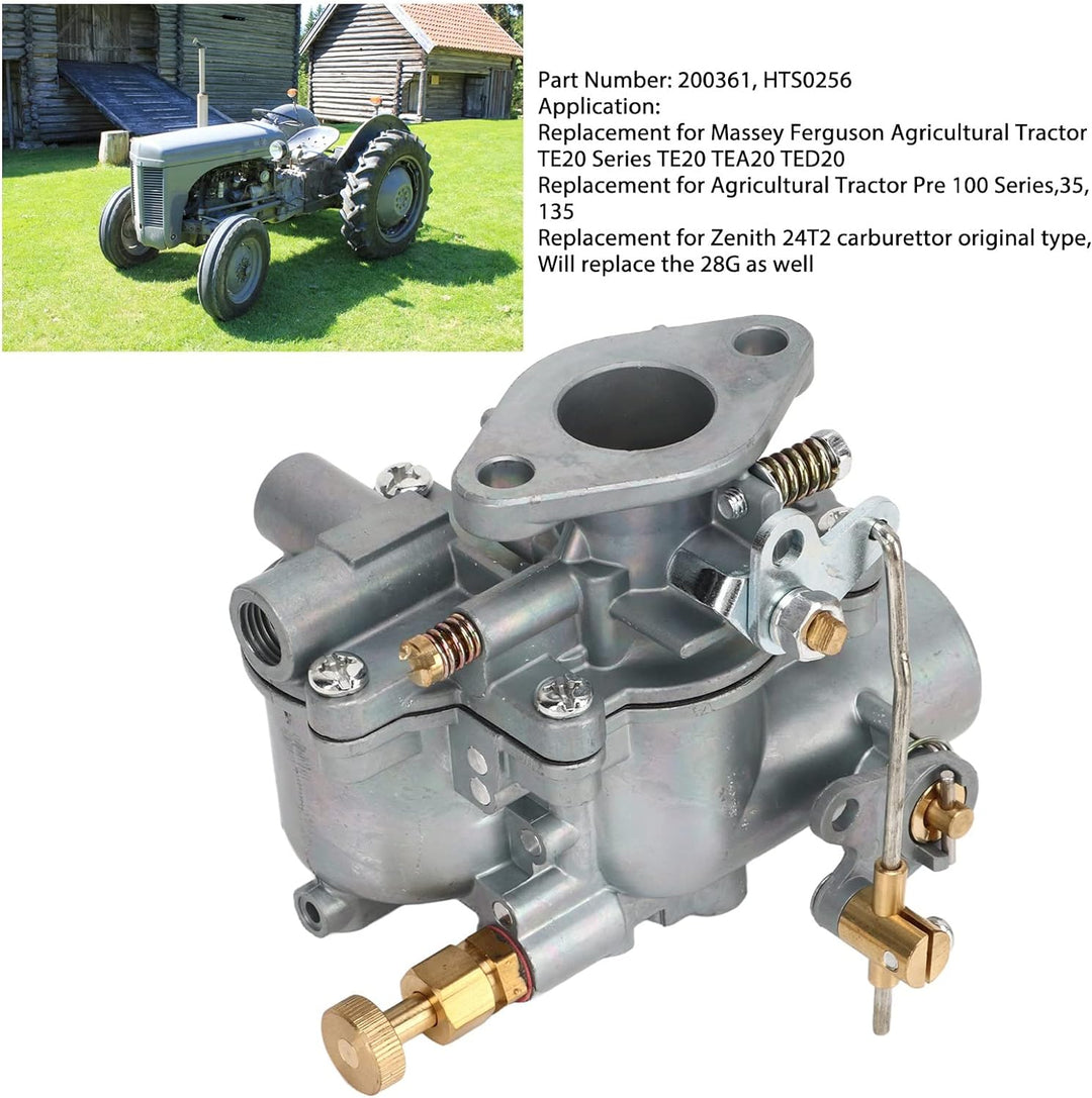 Qiilu Vergaser-Kit 200361 HTS0256 Ersatz für Landwirtschaftliche Traktoren von Massey Ferguson, TE20
