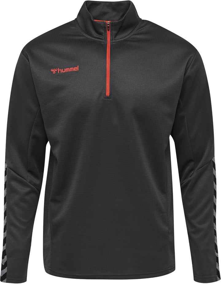 hummel Herren Authentic Half Zip Sweatshirt, Asphalt