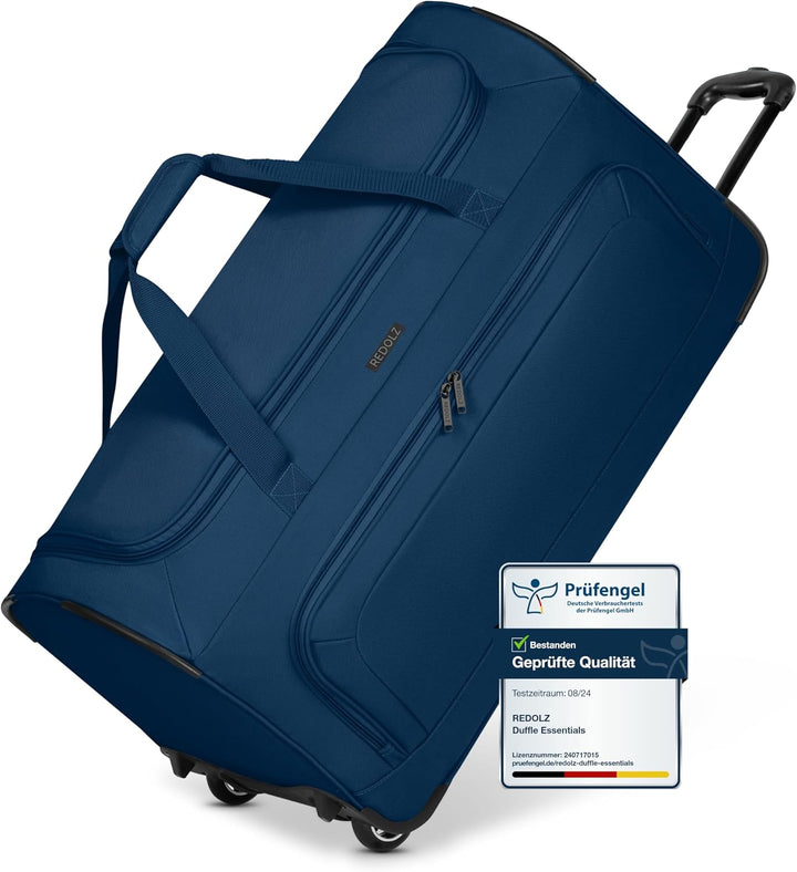 REDOLZ grosse L Trolley-Reisetasche mit Rollen 71 cm | 81 Liter | für Männer & Frauen (Duffle Essent