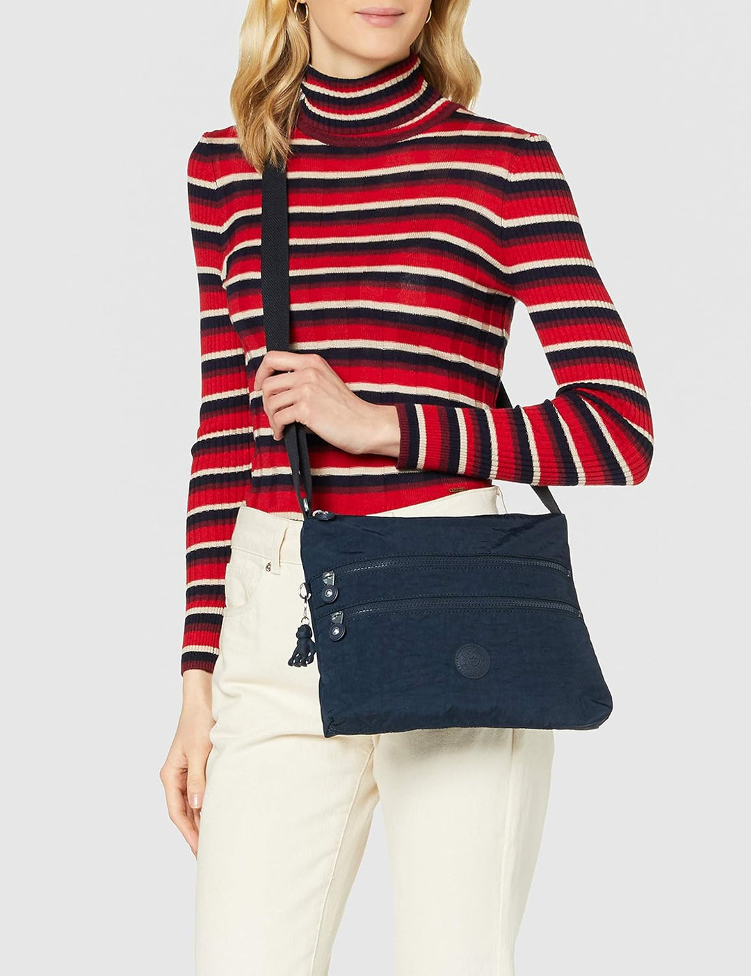 Kipling Damen Alvar Crossbody, Blue Bleu 2, Blue Bleu 2
