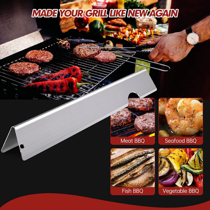 Cozilar Grill-Aroma-Stangen, Hitzeschutz, Grill, Ersatzteile für Weber 66041, 66033, 66796, Weber Ge