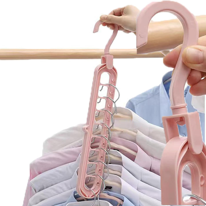 9 in 1 Kleiderbügel, Cascading Clothes Hanger, Multi Bügel Magic Hanger Organizer, für Kleiderschran