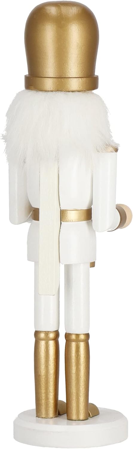 SPRINGOS Dekofigur Nussknacker Figur aus Holz Soldat mit Trommler 30,5 cm Weihnachtsdekoration Holzf