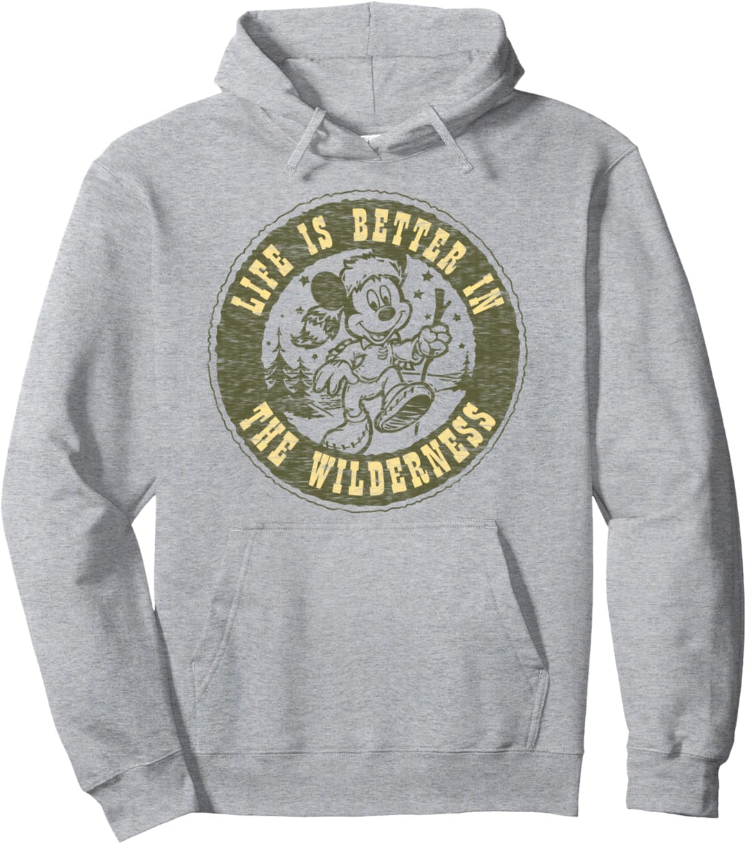 Disney Mickey And Friends Life Is Better In The Wilderness Pullover Hoodie