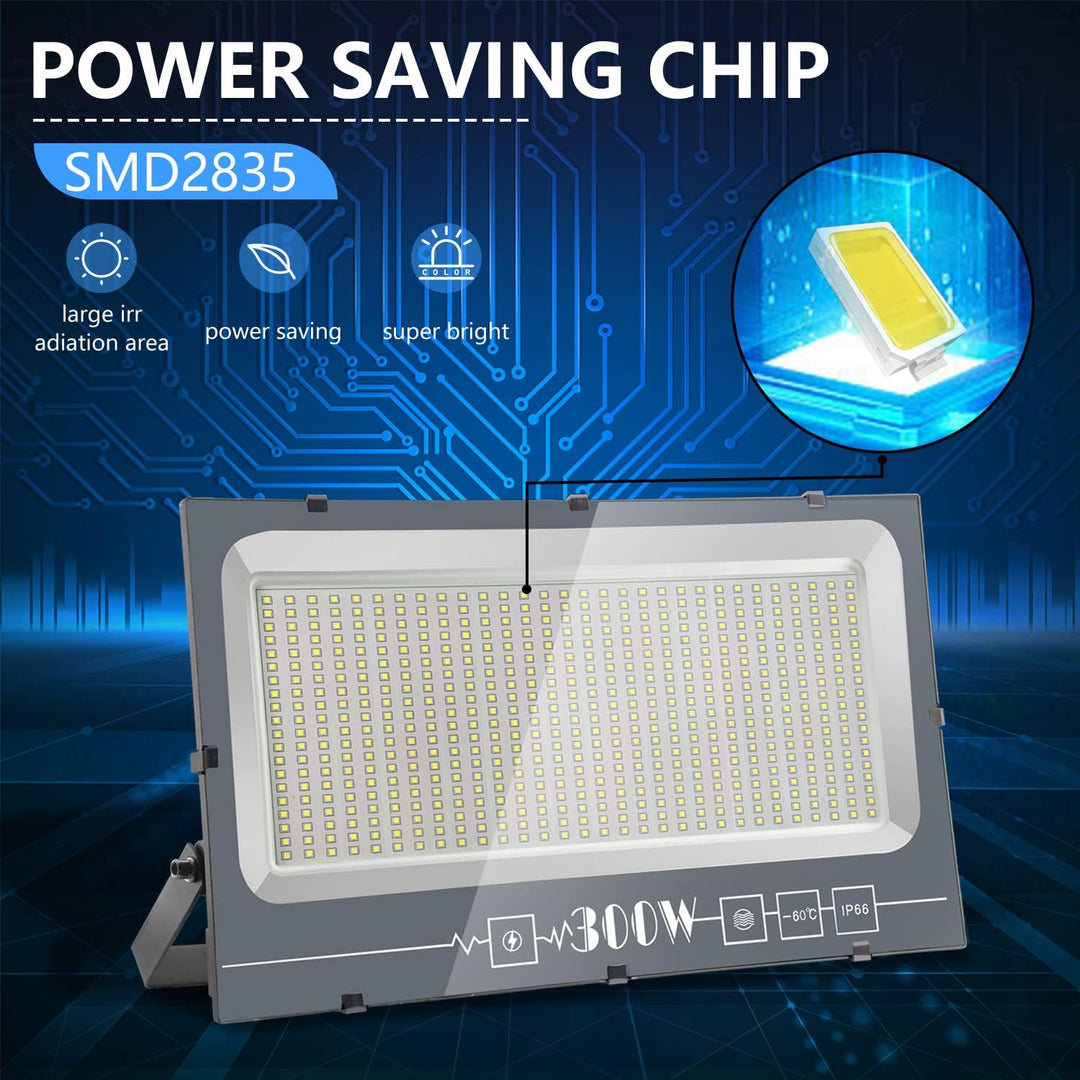 loyal LED Strahler Aussen Fluter Aussen: 600W Superhell Scheinwerfer 3000K Kaltweiss 60000LM - IP66