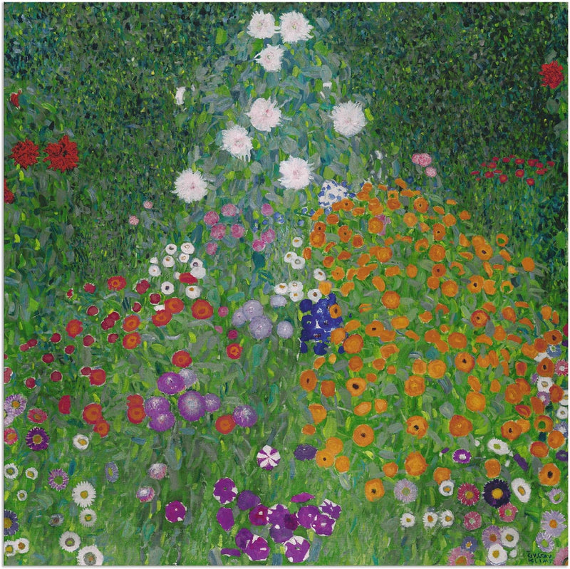 ARTland Wandbild Alu Verbundplatte für Innen & Outdoor Bild 40x40 cm Garten Pflanzen Blumen Farbe Fr