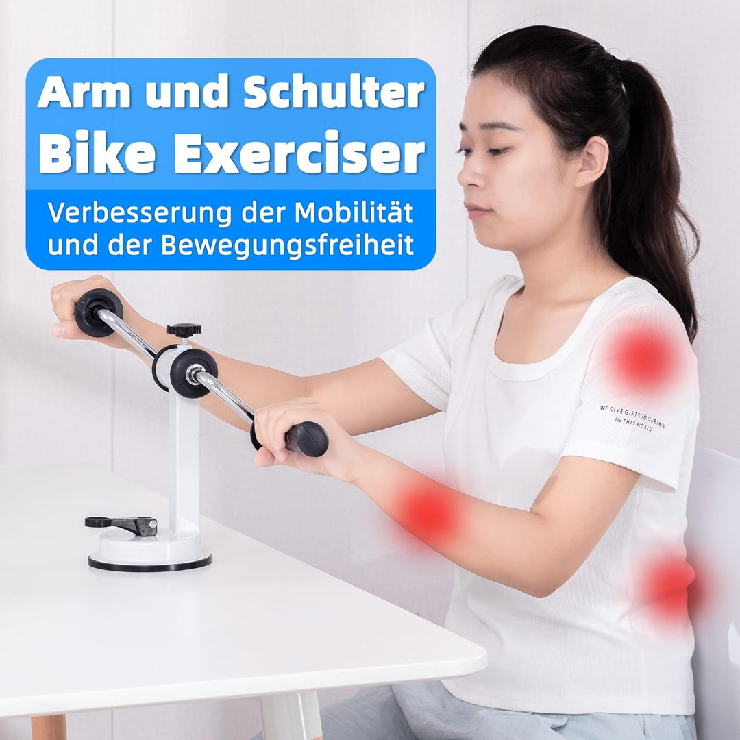 Armtrainer für Physiotherapie|Hometrainer Fahrrad Senioren, Tragbare Rehabilitation Exerciser für Ar