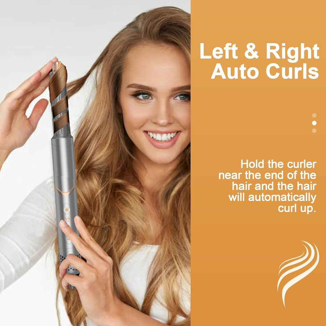 8 in 1 Hair Dryer Brush Set Air Hair Styler Curling Negative Ionic Foldable Hot Air Hair Dryer Brush