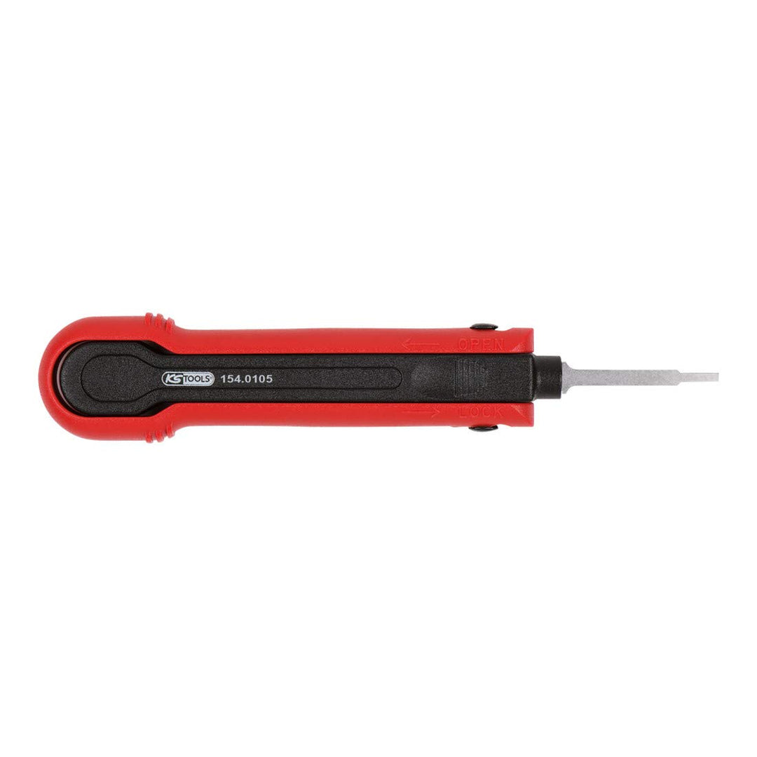 KS Tools 154.0105 Entriegelungswerkzeug für Flachstecker/Flachsteckhülsen 1,2 mm (AMP Tyco MQS)