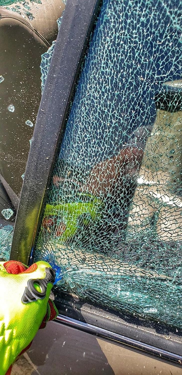 resqme Das Original Notfall-Schlüsselanhänger-Auto-Fluchtwerkzeug, 2-in-1-Sicherheitsgurtschneider u
