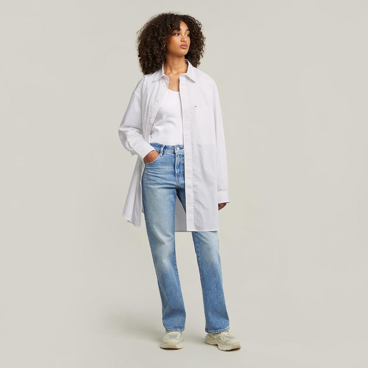 G-Star Raw Damen Viktoria High Straight Jeans 23W / 28L Blau (Vintage Olympic Blue D23959-d503-d905)