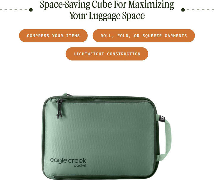 Eagle Creek Pack-It Isolate Kompressionspackwürfel M I Mehr Platz I Grün Grün M, Grün M