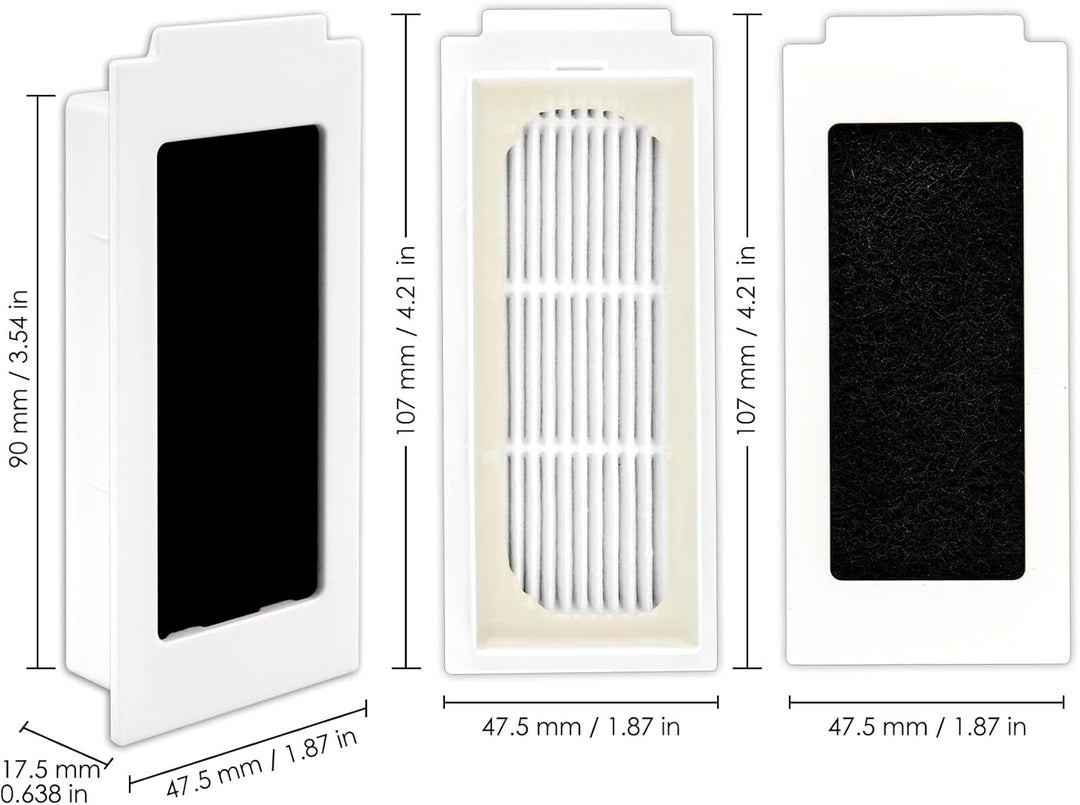 (8 Stück) Staubsaugerfilter Ersatzteile Kompatibel mit ECOVACS DEEBOT T30 Pro Omni/ T30 pro Max/ T30