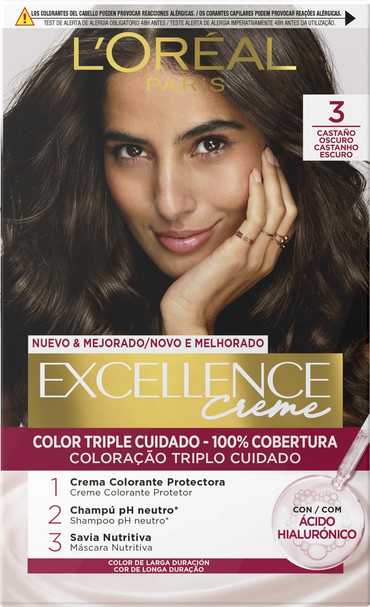 Excellence Crema N.3 3 Dunkelbraun 1 stück (1er Pack), 3 Dunkelbraun 1 stück (1er Pack)