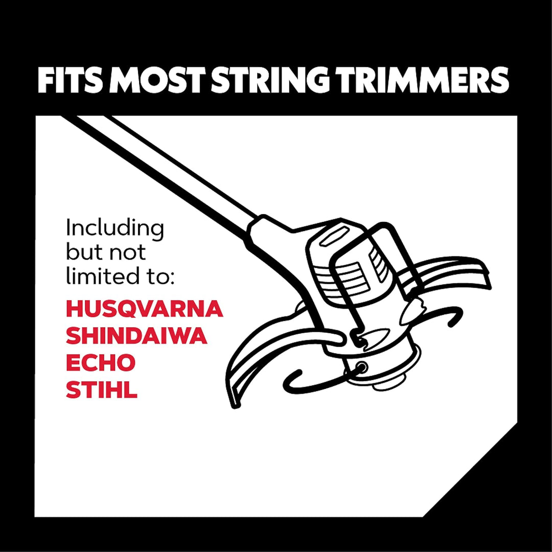 Oregon 106503E Duoline Mähfaden mit rundem Querschnitt, 2,4 mm, 180 Meter-Spule 2,4 MM X 180