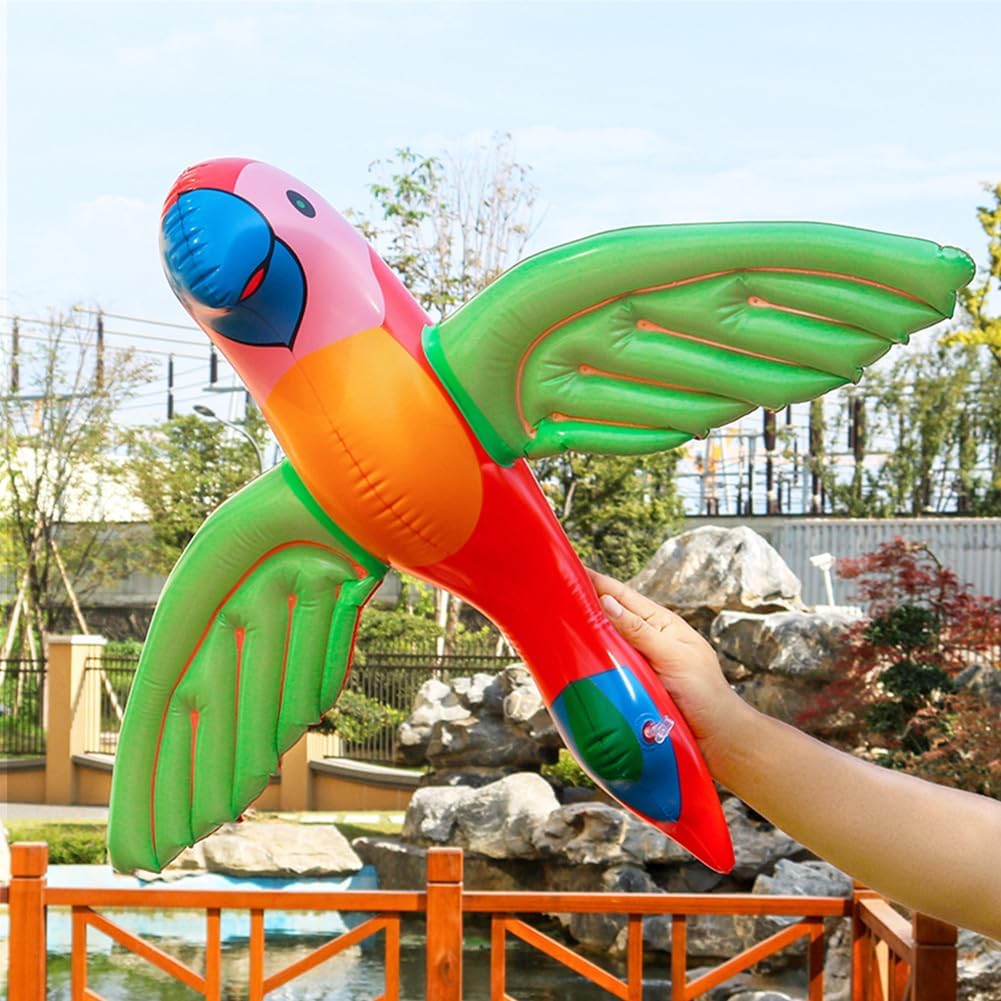 Aufblasbarer Papagei Pool Aufblasbare Papageien Spielzeug Papagei Tropische Vögel Deko Pirat Piraten