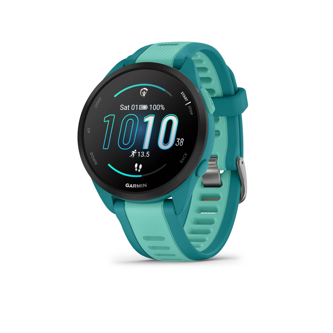 Garmin Forerunner 165 Music - leichte GPS Smartwatch zum Laufen, mit 1,2" AMOLED Touchscreen, Traini
