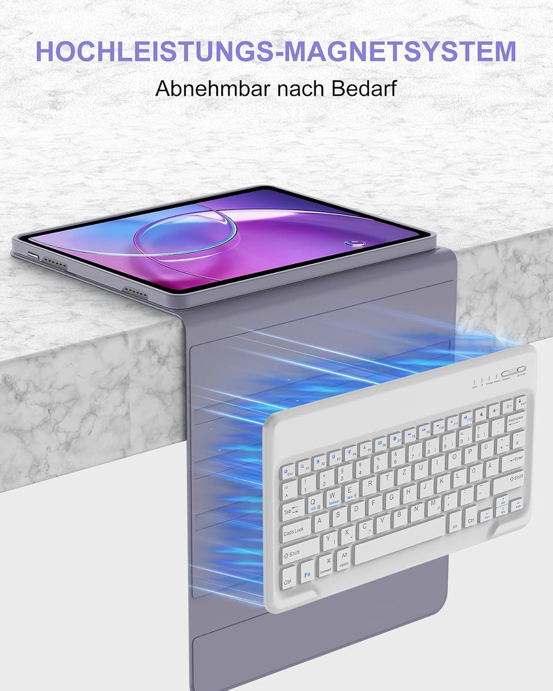 Für Lenovo Idea Tab Pro Gen 2 13" Hülle mit Tastatur QWERTZ | Für Lenovo Idea Tab Pro Gen 2 Tastatur