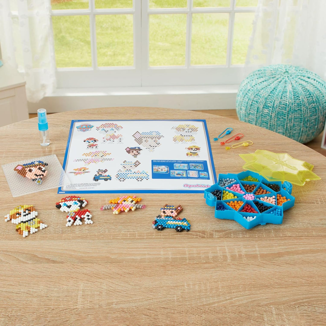 Aquabeads 35126 Paw Patrol Mega Bastelset, Wasserperlen Kreativset mit Paw Patrol Charakteren, Rubbl