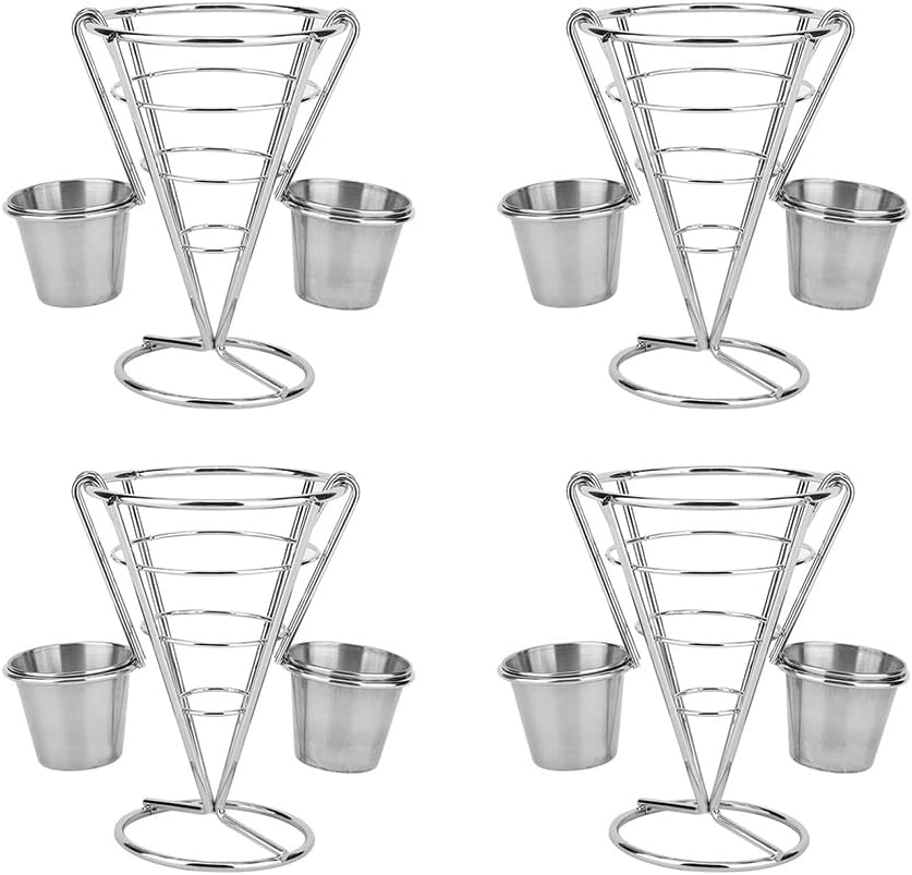 Pommes Frites Korb Kegel Snack Ausstellungsstand Kegelkorb Snack Ständer Pommeshalter Pommestüten Ha