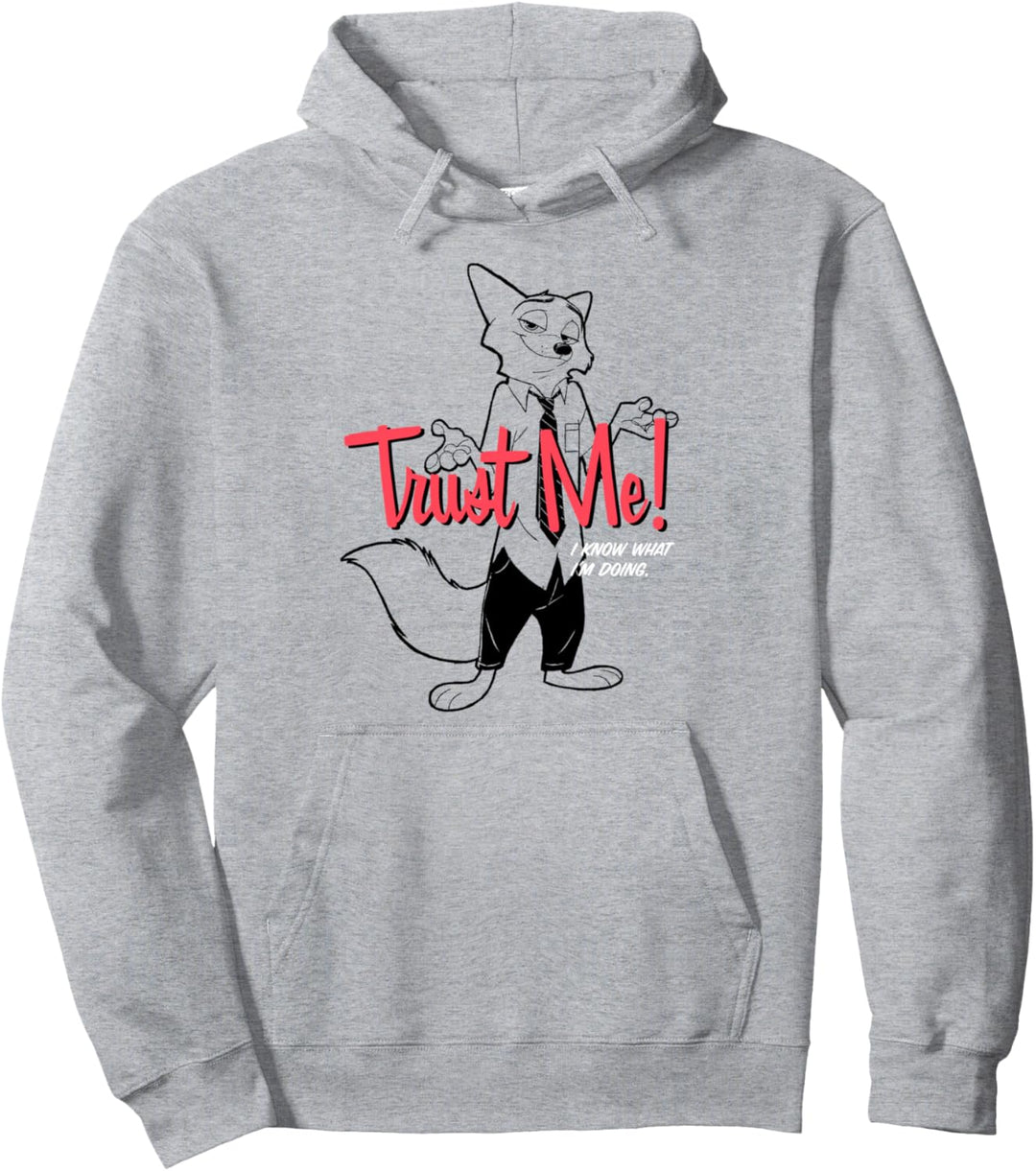 Disney Zootopia Nick Wilde Trust Me I know What I'm Doing Pullover Hoodie