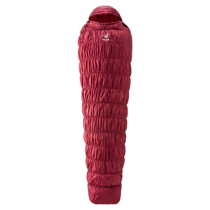 deuter Exosphere -6° L - Large Kunstfaser Schlafsack, cranberry-fire Zip left, Zip left