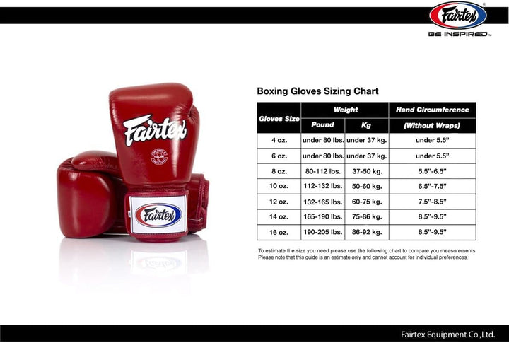 Fairtex Pro Leder-Wettkampfhandschuhe mit Schnürung, für Muay Thai und Boxen Rot 10 oz, Rot 10 oz