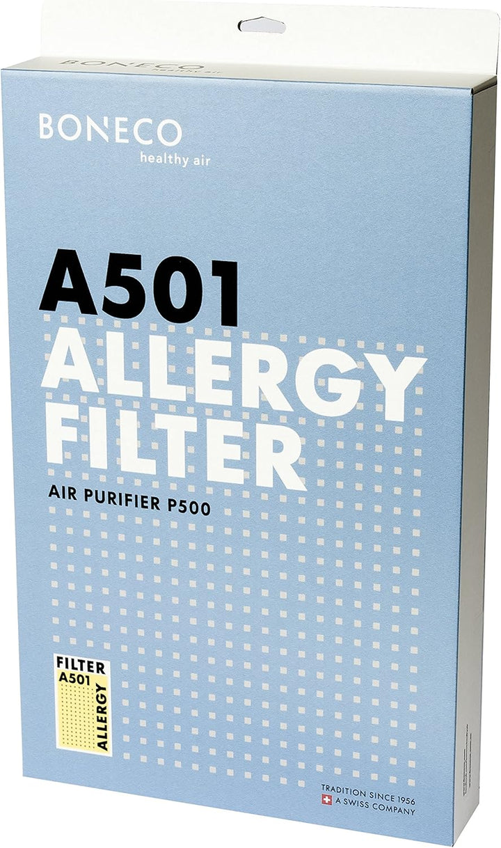 BONECO Allergiefilter A501 - Ersatzfilter für den Luftreiniger P500 - reduziert 99% der Allergene -
