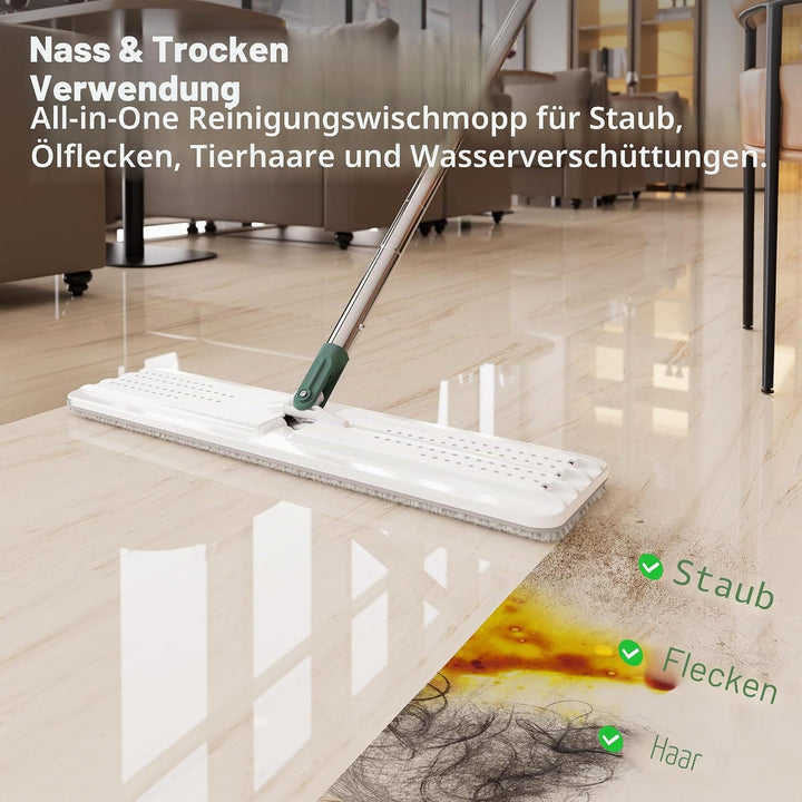 JOYMOOP Strapazierfähige kommerzielle Wischmopps für Bodenreinigung, Nass-Trocken-Wischmopp und Eime