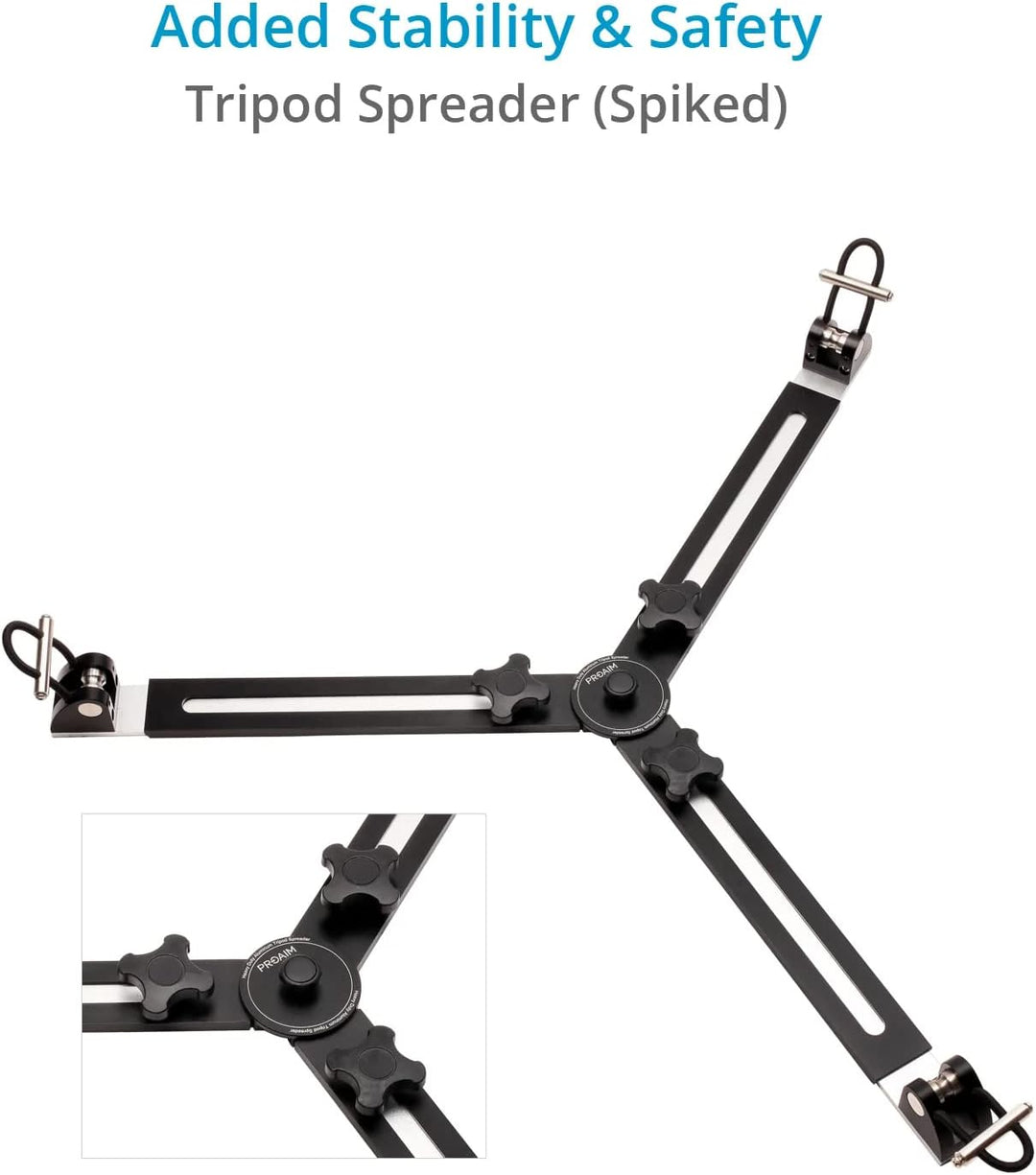 Proaim Mitchell Teleskop-Kamerastativ Stand mit Spreizer. Für Fluidköpfe, Slider &amp; Jib/Kräne. Nutzla