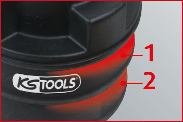 KS Tools 150.2520 Turbolader-Ladeluft-System-Prüfkoffer-Satz, 17-tlg