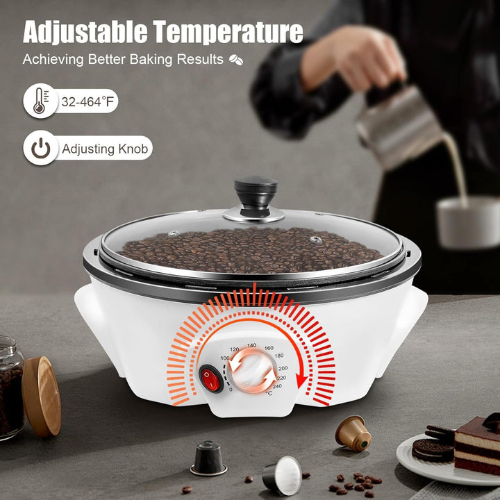 1200w Elektrische Kaffee Röster Maschine, 500g Kaffeebohnen Bratmaschine | Kaffeeröster für Zuhause,
