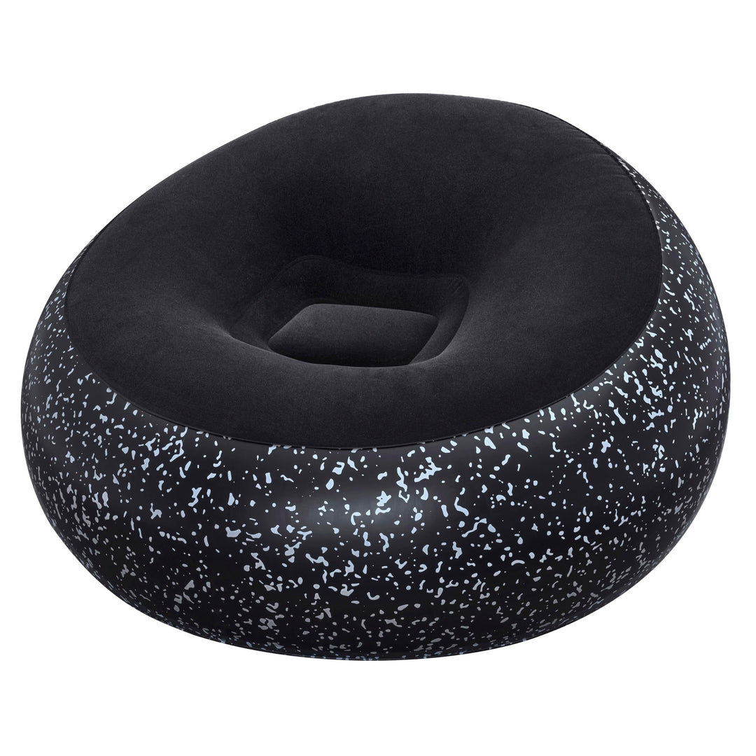 Bestway Inflate-A-Chair Luftsessel 112x112x66 cm, schwarz – Aufblasbarer Sessel Indoor & Outdoor, be