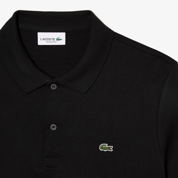 Lacoste Herren Polo-Shirt Kurzarm DH2050, Männer Polo-Hemd,2 Knopf,Regular Fit S Noir, S Noir