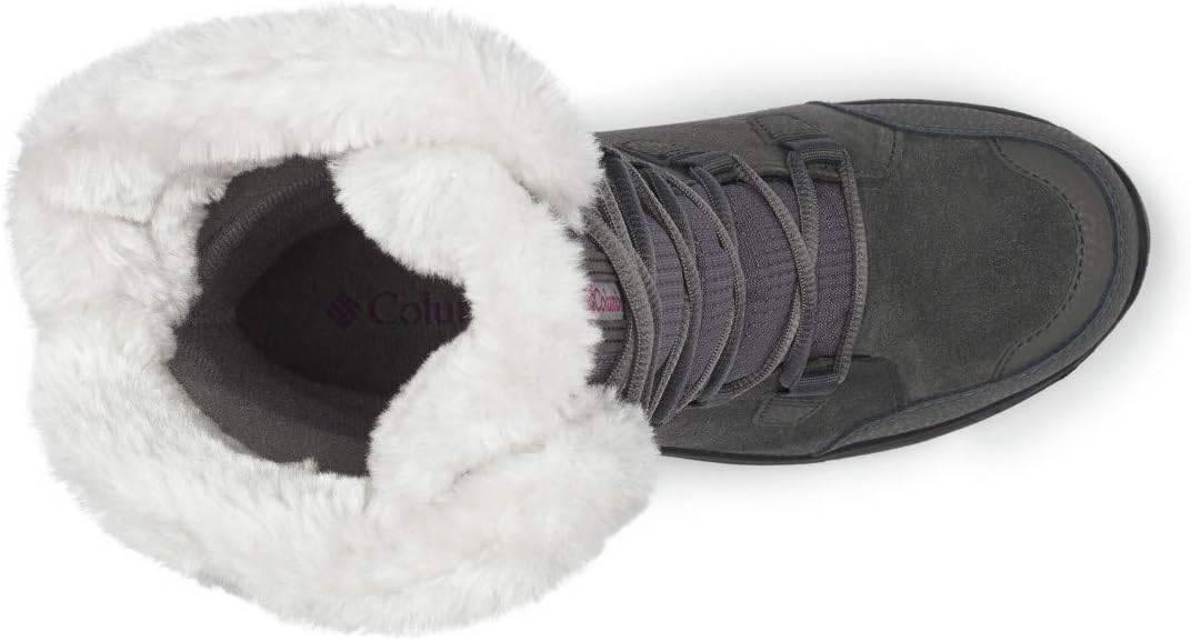 Columbia Ice Maiden II WP wasserdichte Schneestiefel für Damen 35.5 EU Shale Dark Raspberry, 35.5 EU