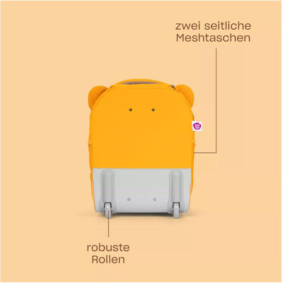 Affenzahn Kinderkoffer in Handgepäckgrösse als Trolley Frosch - Grün