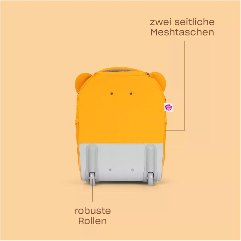 Affenzahn Kinderkoffer in Handgepäckgrösse als Trolley Frosch - Grün
