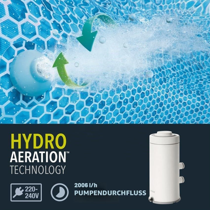 Intex – 58604Fr – Pool-Zubehör – Filterpumpe mit Kartuschenfilter 2 M3/H – 220–230 V