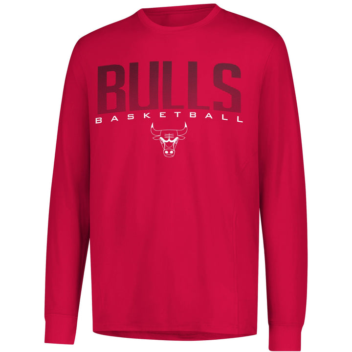 UNK NBA Herren T-Shirt Athletic Quick Dry Long Sleeve Tee Shirt VLM0291F-TC Chicago Bulls XXL Teamfa