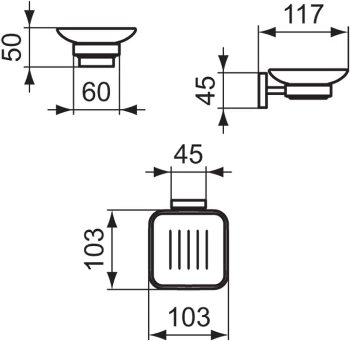 Ideal Standard E2201AA IOM Cube Seifenschale