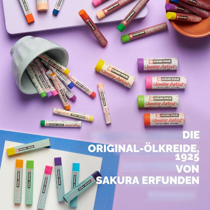 Cray pas Expressionist Ölkreide, verschiedene Farben, 50 Stück